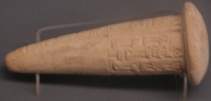 Akkad dynasty, Lagash, Sumeria, wall cone 22<sup>nd</sup> century BC - source museum Istanbul